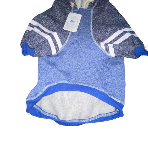 NWT Top Paw Blue K Bye Fleece Lined Hooded Pullover Sweatshirt Winter Dog L - Picture 6 of 6